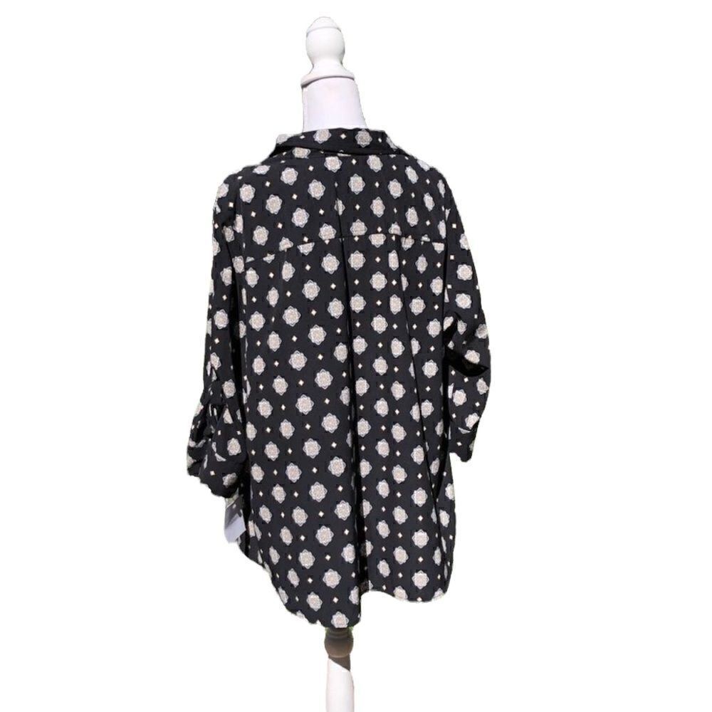 NWT CROFT & BARROW Collared Button Down Top SZ 2X - Picture 2 of 8